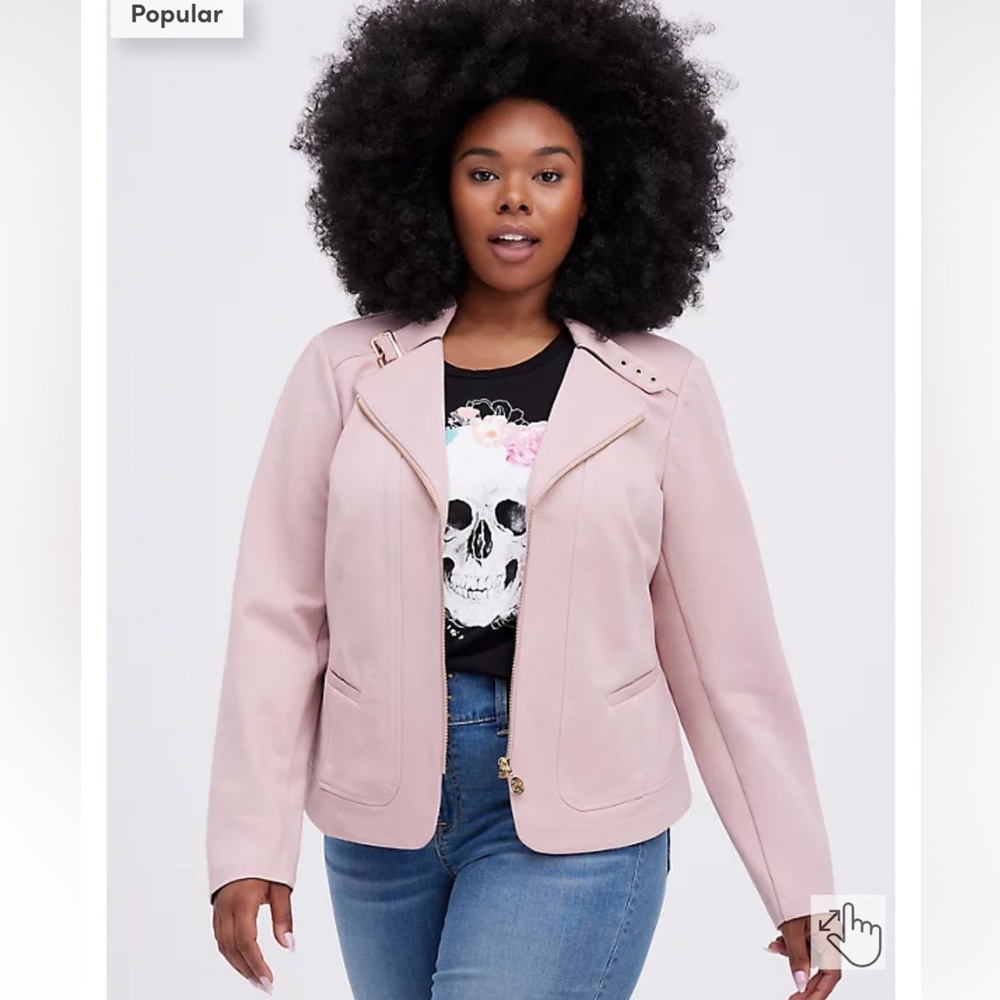 New with tags Torrid STUDIO PONTE ZIP-FRONT JACKET in size 2